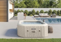 Надувний джакузі Intex 28472 (196x71 см, 6-ти місний, аеромасаж, хлоргенератор, WiFi)