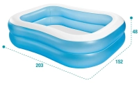 Бассейн детский надувной Intex 57180 (203x152x48 см)