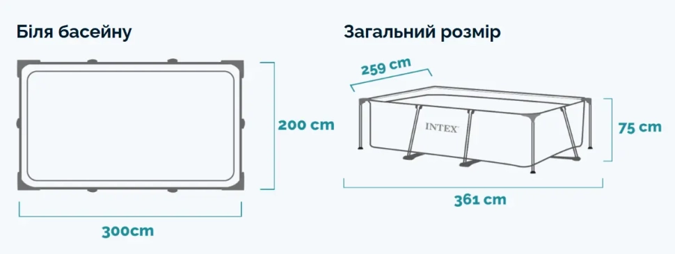 Бассейн каркасный Intex 28272 (300х200х75 см)