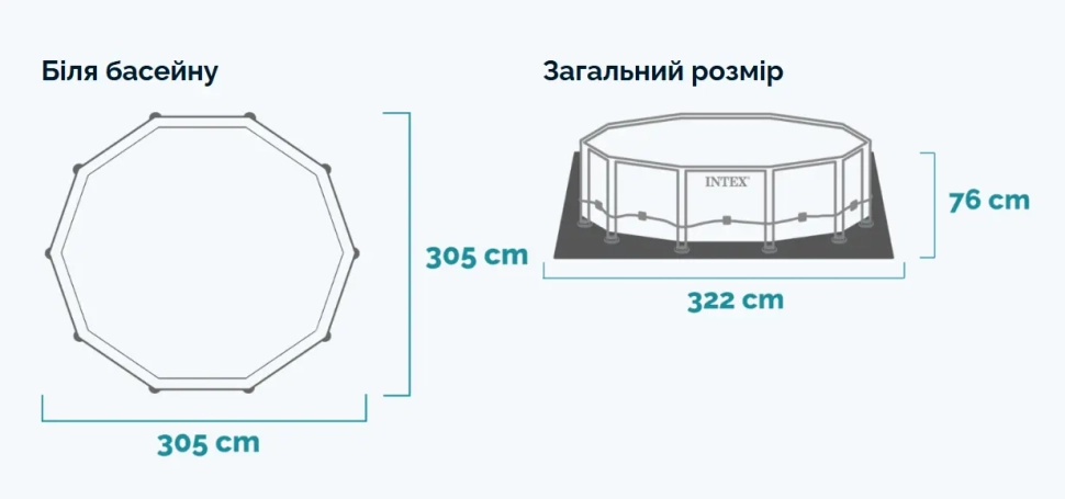 Бассейн каркасный Intex 28202 (305х76 см)