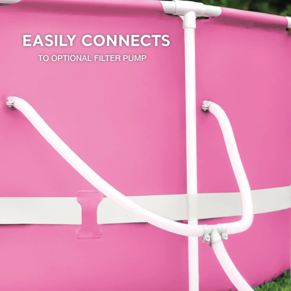 Бассейн каркасный Intex 28290 (244x76 см) розовый