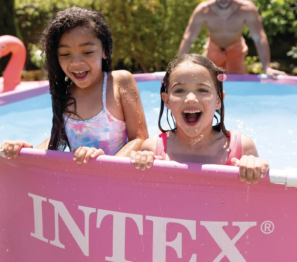 Бассейн каркасный Intex 28290 (244x76 см) розовый