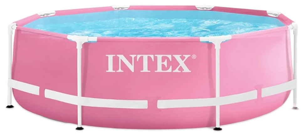 Бассейн каркасный Intex 28290 (244x76 см) розовый