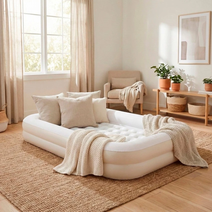 Детская надувная кровать Intex 66811 (168x107x25 см) с насосом