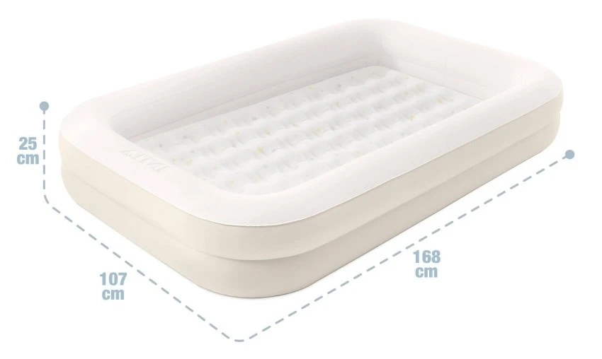 Детская надувная кровать Intex 66811 (168x107x25 см) с насосом