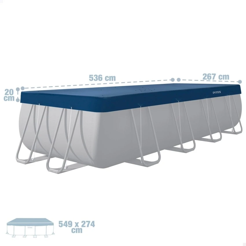 Тент Intex 28086 для каркасного бассейна 549x274 см