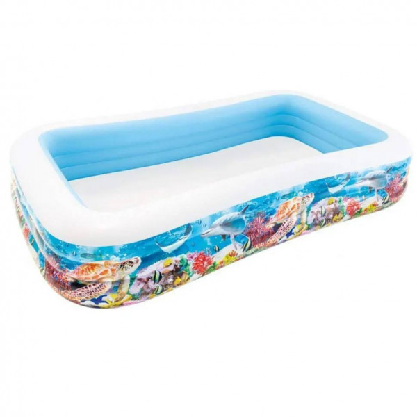 Бассейн детский надувной Intex 58485 (305x183x56 см) Рыбки