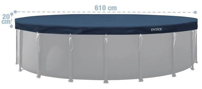 Тент Intex 28088 для каркасного бассейна Ø 610 см