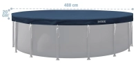 Тент Intex 28084 для каркасного бассейна Ø 488 см