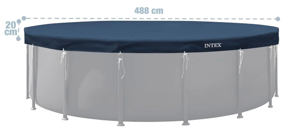Тент Intex 28084 для каркасного бассейна Ø 488 см