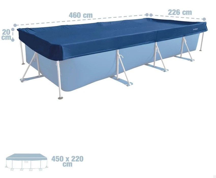 Тент Intex 28080 для каркасного бассейна 450x220 см