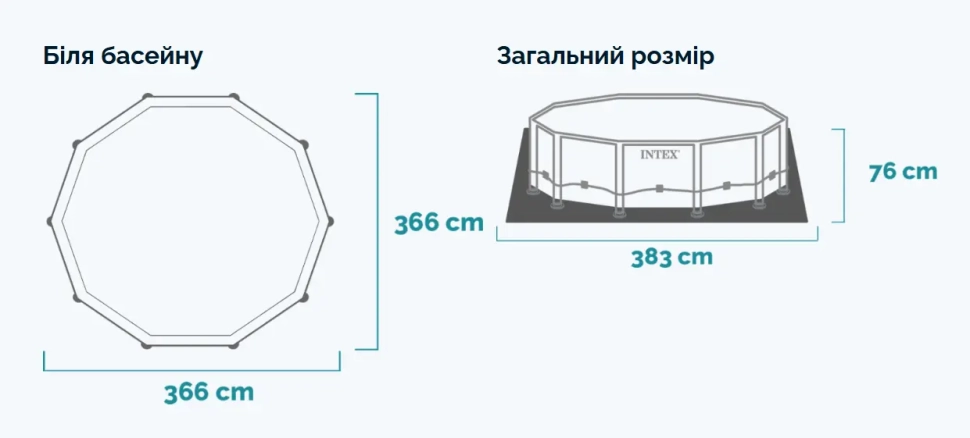 Бассейн каркасный Intex 26710 (366x76 см)