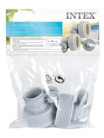 Адаптер переходник (муфта) Intex 29061 для шланга с 32 на 38 мм, 2 шт в комплекте