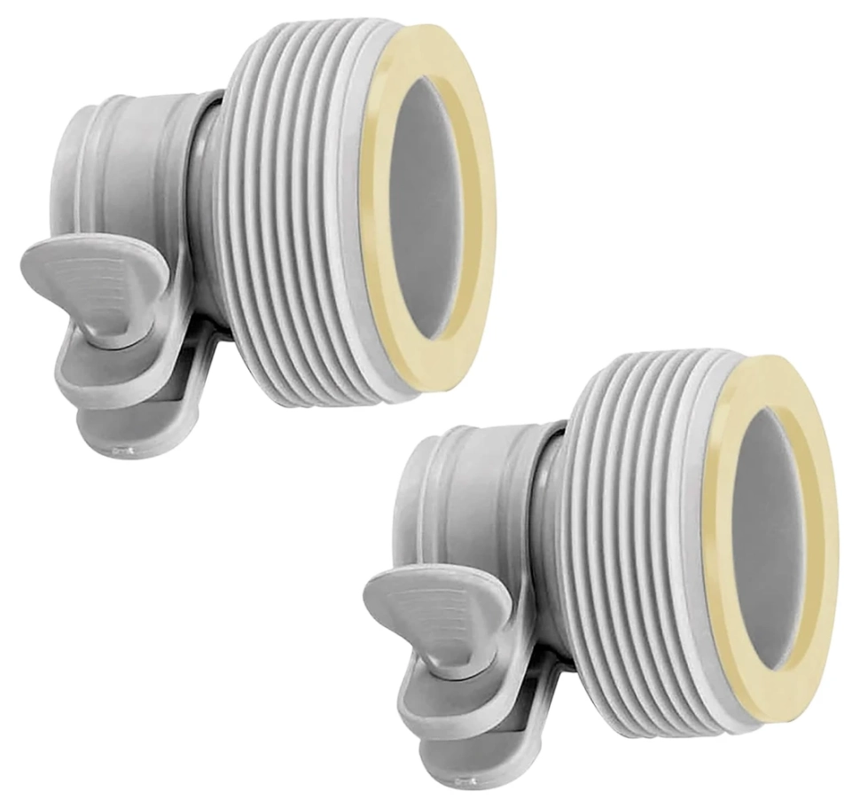 Адаптер переходник (муфта) Intex 29061 для шланга с 32 на 38 мм, 2 шт в комплекте