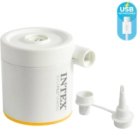 Надувная кровать Intex 64011 (191x99x22 см) с внешним электронасосом USB