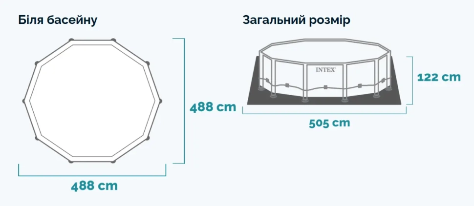 Бассейн каркасный Intex 26326 (488x122 см)