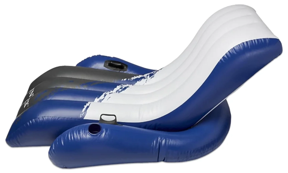 Надувной шезлонг-кресло Intex 58868 для плавания (180x135 см, подлокотники)