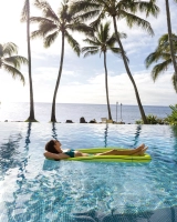 Надувной матрас-гамак Intex 58836 с сеткой (178x94 см, подголовник)