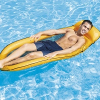 Надувной матрас-гамак Intex 58836 с сеткой (178x94 см, подголовник)