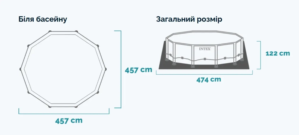 Бассейн каркасный Intex 26742 (457x122 см)