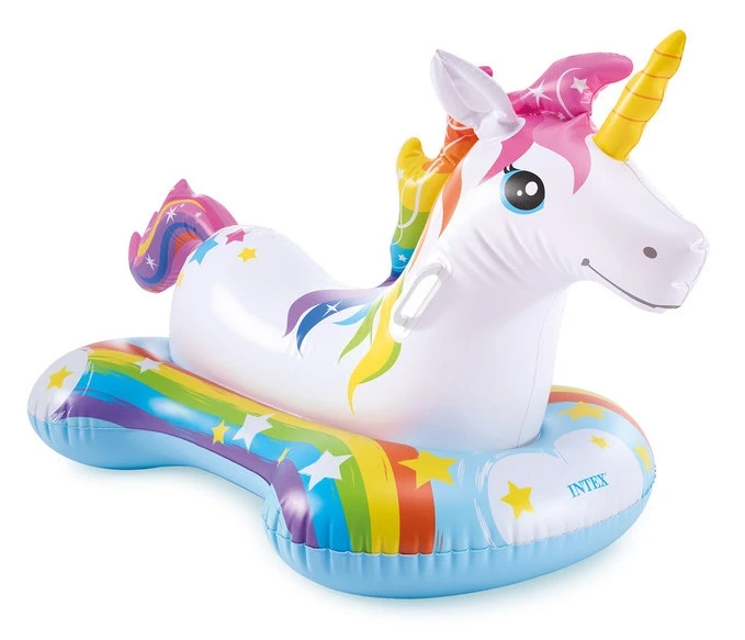 Детский надувной плотик Intex 57552 Единорог (163x86 см)