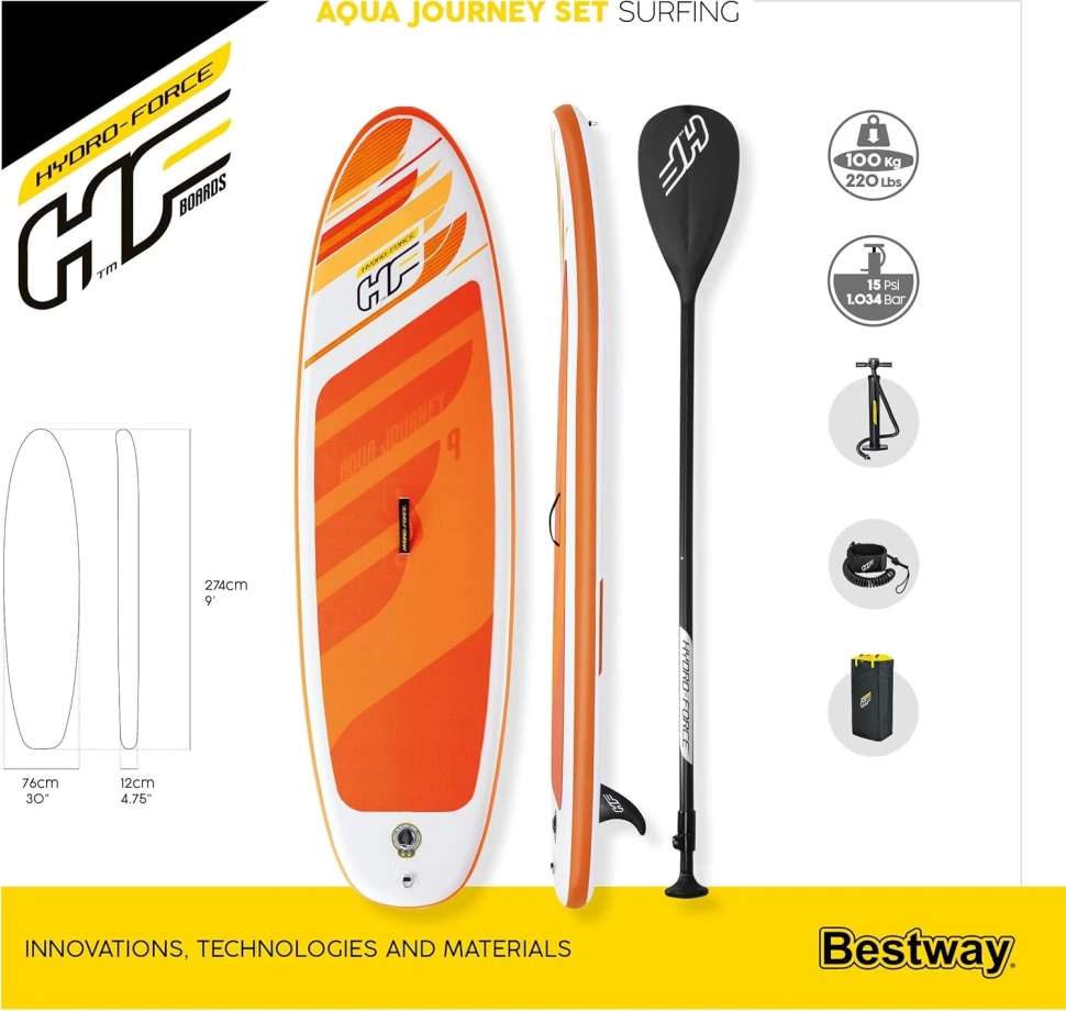 Надувная SUP доска Bestway 65349 Hydro-Force Aqua Journey