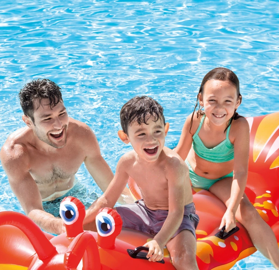 Детский надувной плотик Intex 57528 Лобстер (213x137 см)