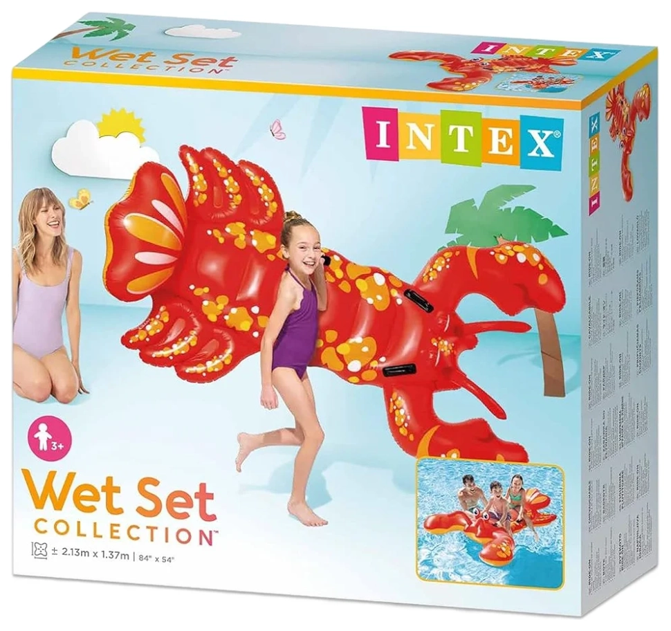 Детский надувной плотик Intex 57528 Лобстер (213x137 см)