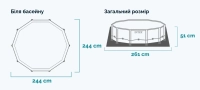 Бассейн каркасный Intex 28205 (244x51 см)