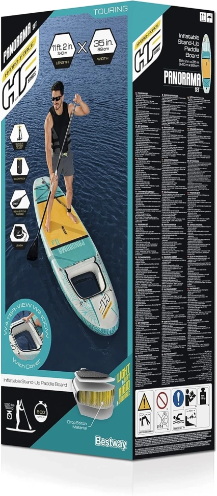 Надувная SUP доска Bestway 65363 Hydro-Force Panorama с панорамным окном