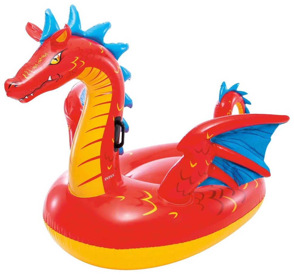 Детский надувной плотик Intex 57577 Дракон (198x173 см)