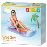 Надувний шезлонг Intex 58802 (160x85 см) з підголовником