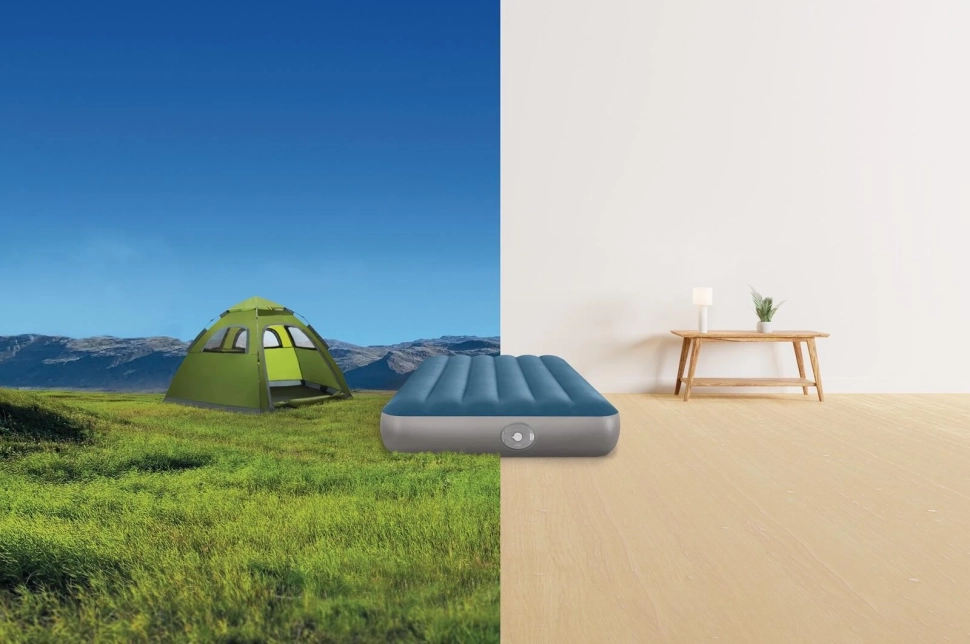 Надувной матрас Intex 64187 одноместный (191x99x25 см) со съемным аккумуляторным электронасосом