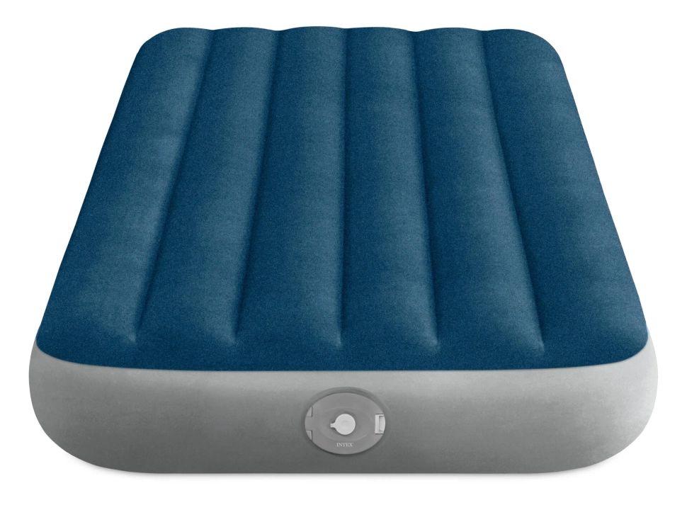 Надувной матрас Intex 64187 одноместный (191x99x25 см) со съемным аккумуляторным электронасосом