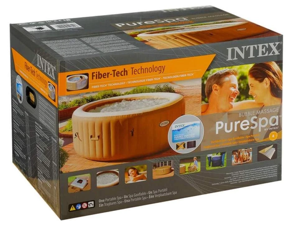 Надувний джакузі Intex 28428 (216x71 см, 6-ти місний, аеромасаж)