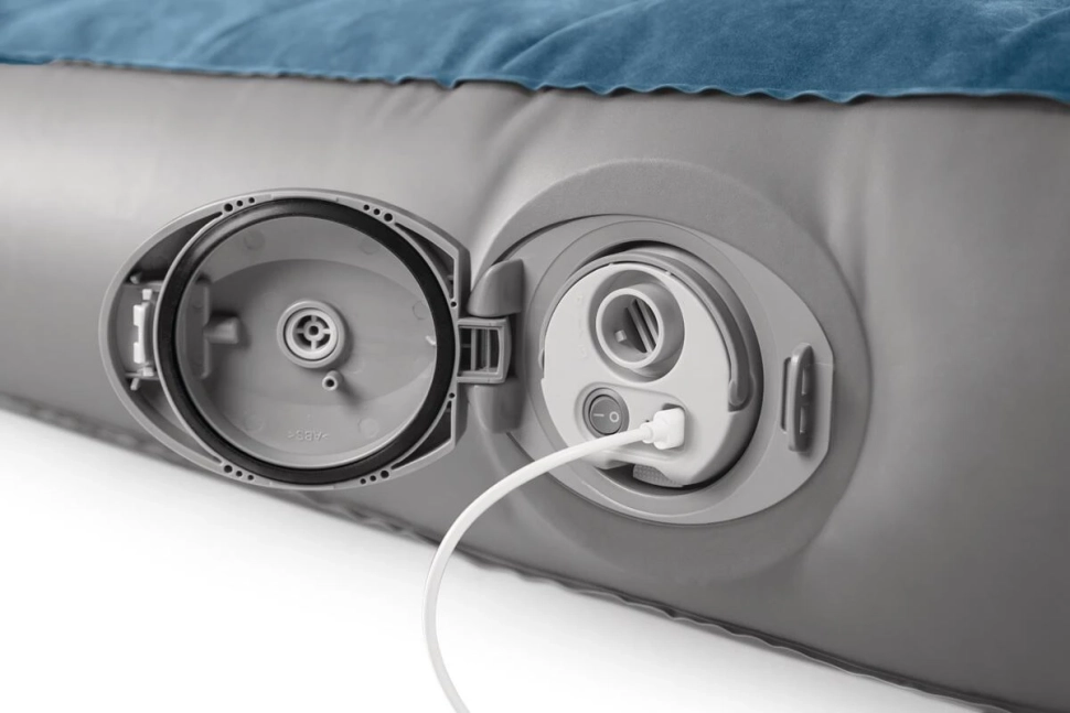 Надувной матрас Intex 64189 двухместный (203x152x25 см) со съемным аккумуляторным электронасосом