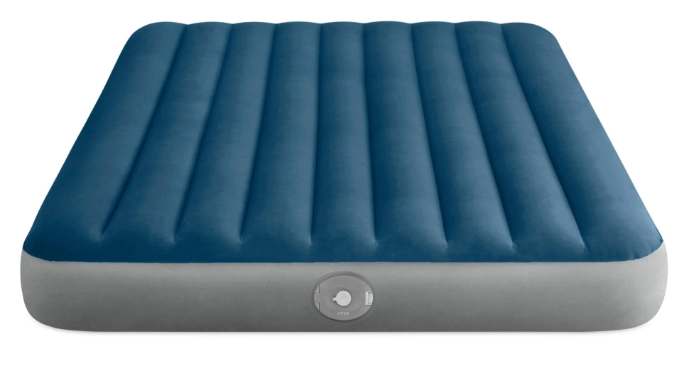 Надувной матрас Intex 64189 двухместный (203x152x25 см) со съемным аккумуляторным электронасосом