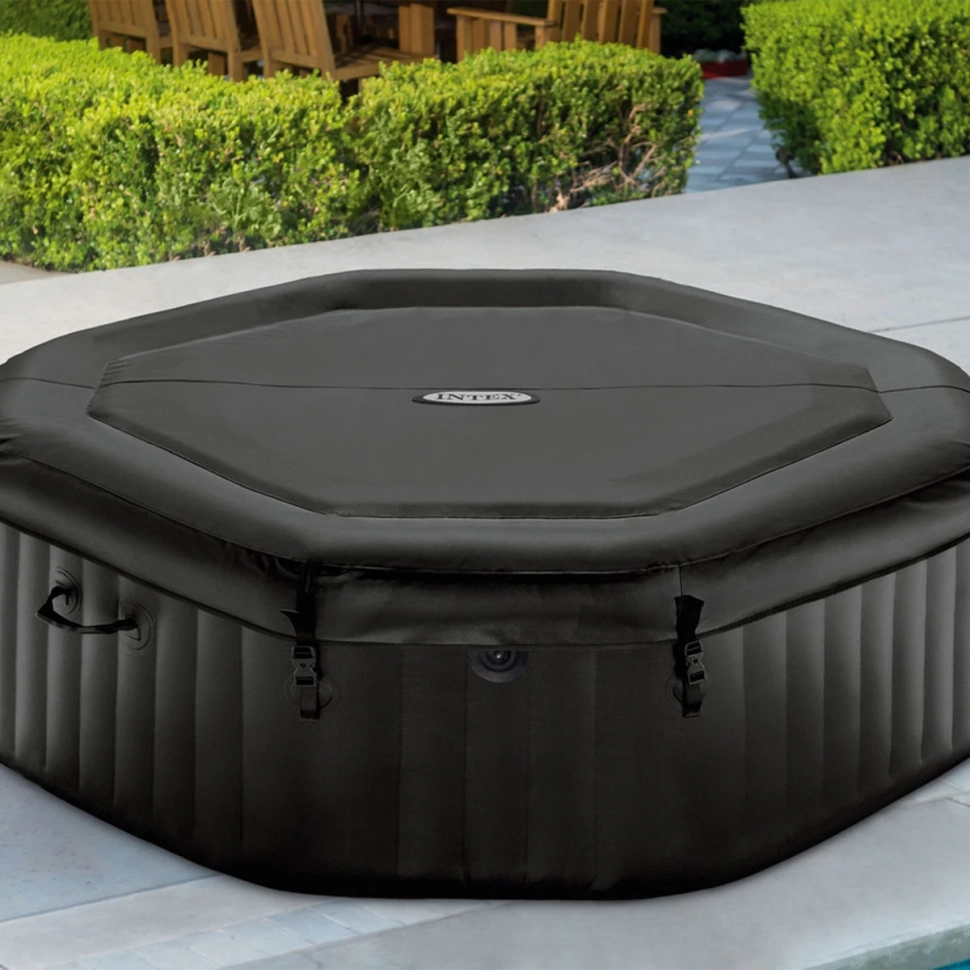 Надувний джакузі Intex 28462 (218x71 см, 6-ти місний, аеромасаж, гідромасаж, хлоргенератор, WiFi)