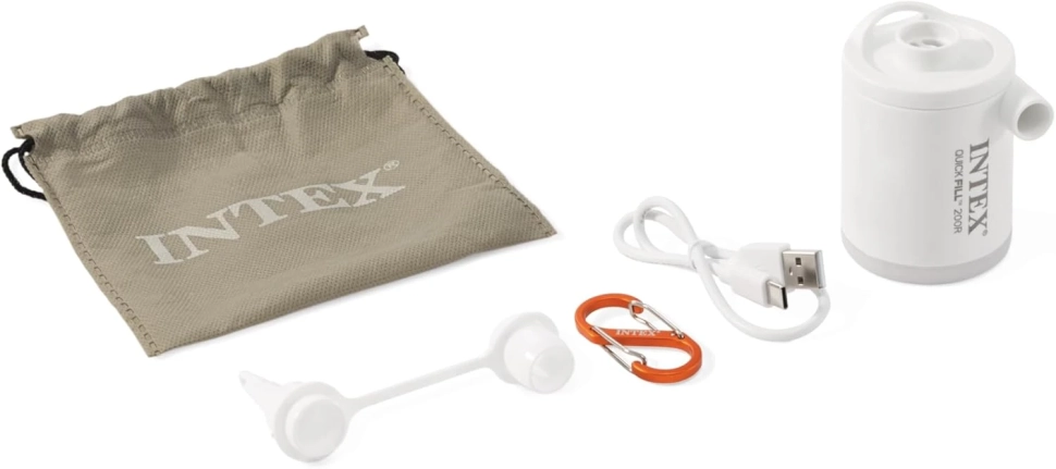 Насос електричний Intex 66647 QuickFill Tiny (200 л/хв, акумуляторний, USB)