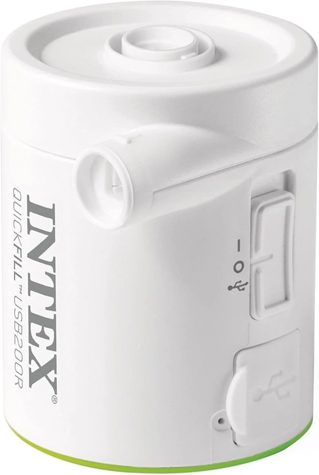 Насос электрический Intex 66637 (200 л/мин, встроенный аккумулятор, портативный, подключение USB)