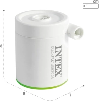 Насос электрический Intex 66637 (200 л/мин, встроенный аккумулятор, портативный, подключение USB)