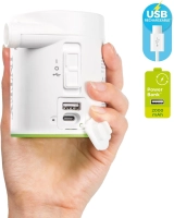 Насос электрический Intex 66637 (200 л/мин, встроенный аккумулятор, портативный, подключение USB)