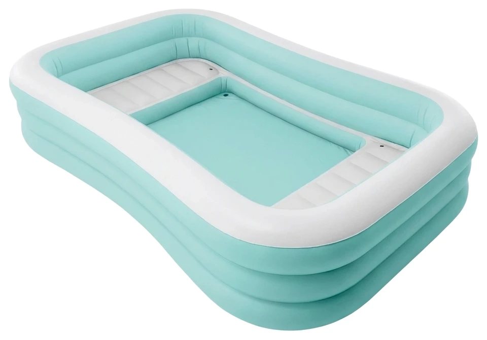 Бассейн надувной Intex 58497 Swim Center (264x165x56 см) с сиденьями