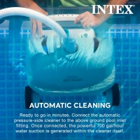 Робот пилосос для басейну Intex 28005 (ZX300) для очищення стінок та дна, продуктивність 6056-13248 л/год