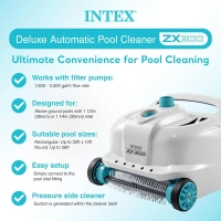 Робот пилосос для басейну Intex 28005 (ZX300) для очищення стінок та дна, продуктивність 6056-13248 л/год