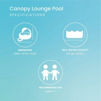 Бассейн надувной Intex 57195 Swim Center (277x221x137 см) с навесом и сиденьем