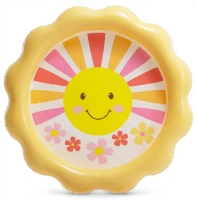 Бассейн детский надувной Intex 56126 (104x104x13 см) с распылителем воды