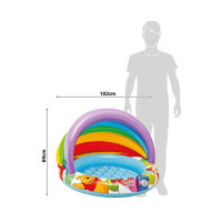 Басейн дитячий надувний Intex 57424 (102х69 см) Вінні Пух з навісом