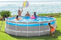 Бассейн каркасный Intex 26730 (488x122 см) с панорамным окном