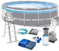 Бассейн каркасный Intex 26730 (488x122 см) с панорамным окном
